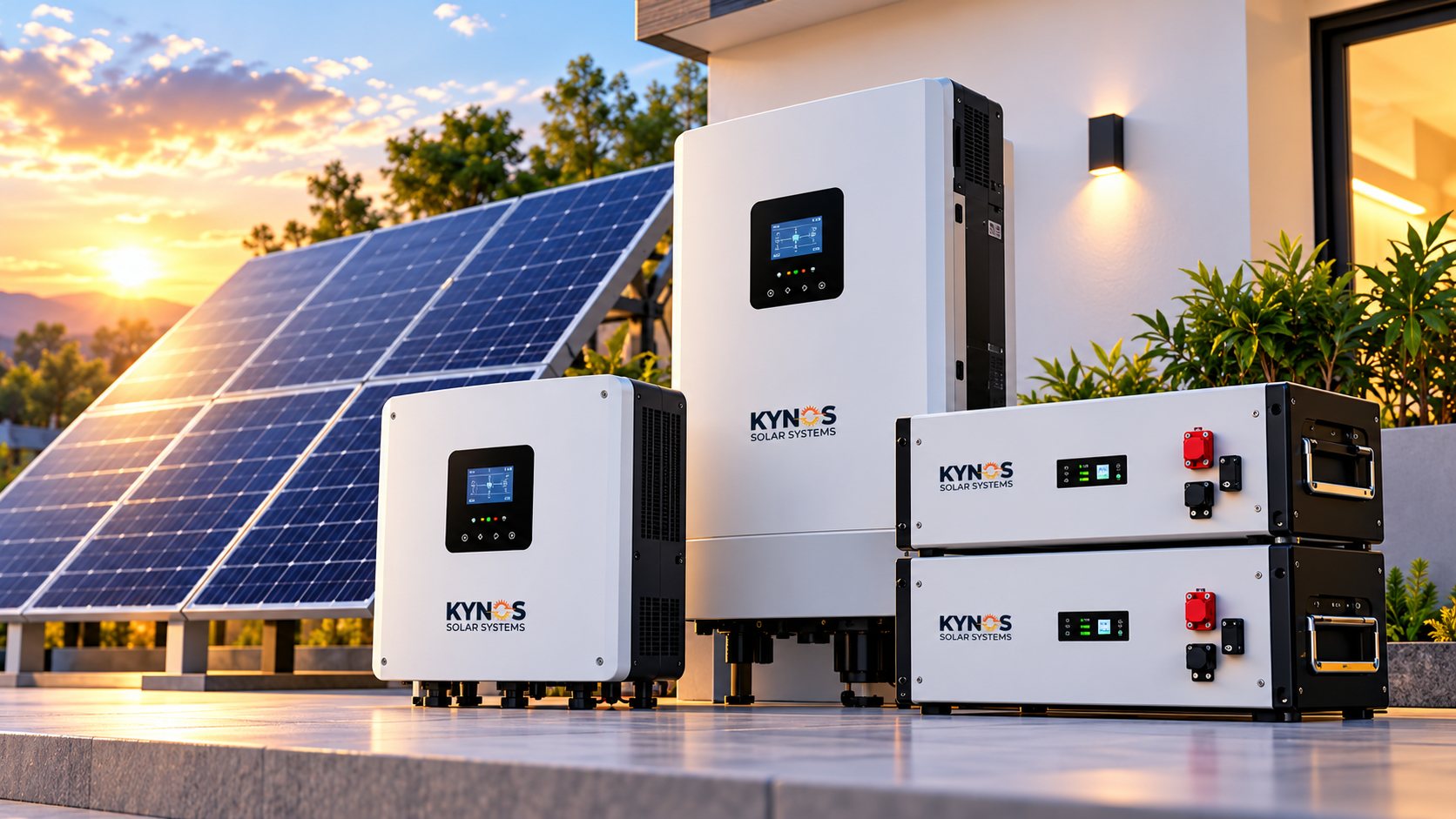 Inverter and battery installation